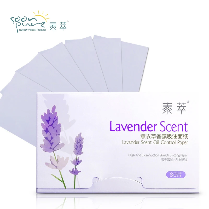 Матирующие салфетки для лица лаванды SOONPURE|face tools|face cleanserfacial absorbent paper |