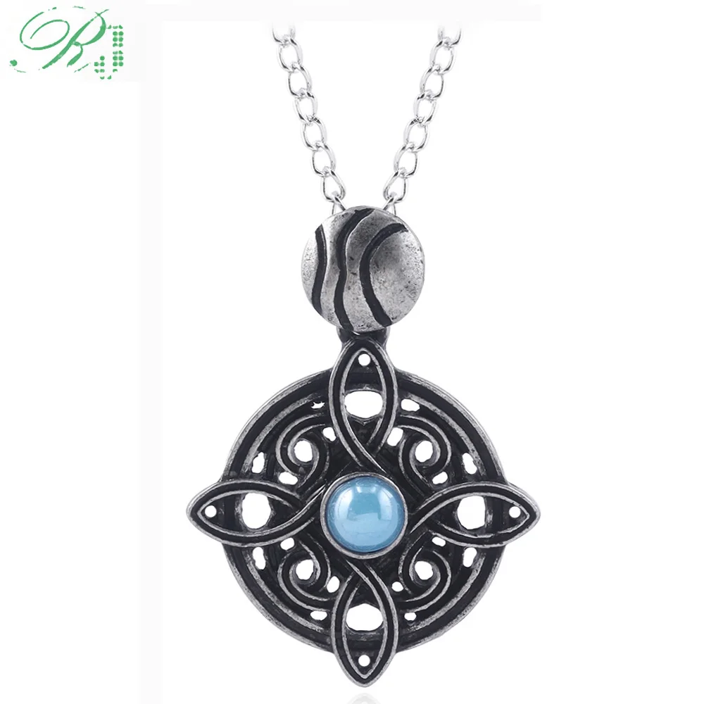 N669 RJ The Elder Scrolls 5 Skyrim Amulet of Mara Arkay Длинные ожерелья Morrowind динозавр треугольные Подвески автомобильный брелок женские ювелирные изделия - Окраска металла: N669