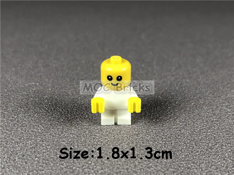 3 шт./лот кубики Moc DIY Детские/младенческие белые тела с руками подходят с cty668 строительные блоки куклы игрушки для детей рождественские подарки