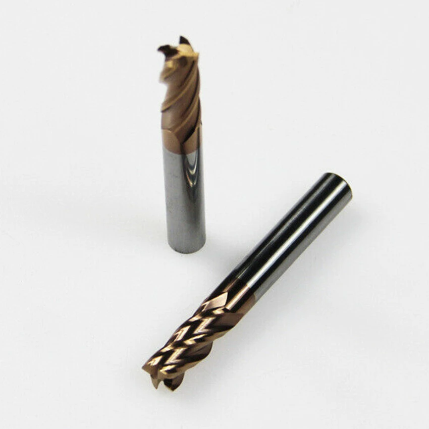 VHM End Mill 4 Flutes Flat 55Hrc PVD coating Carbide mill 75MM length 6MM 8MM 10MM 12MM | Инструменты