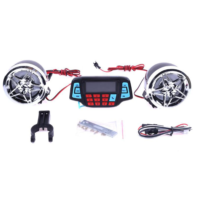 Мотоцикл сигнализация аудио звуковая система стерео динамик s Fm радио Mp3