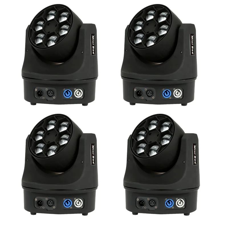 

4pcs LED Beam+Wash 6x15W RGBW 4IN1 Bees Eyes LED Moving Head Stage Lighting With Excellent Pragrams DMX512 11/14 Channels