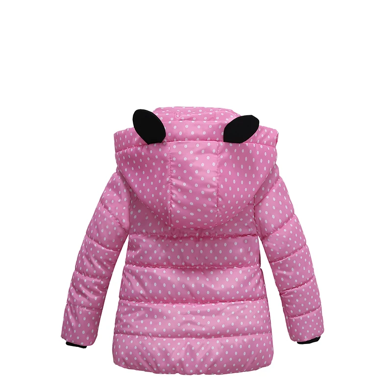 winter jacket for Girl down parka Warm Children Outwear boy Coats Long Sleeve rabbit Hooded Cotton Baby Kid Coat snowsuit | Детская