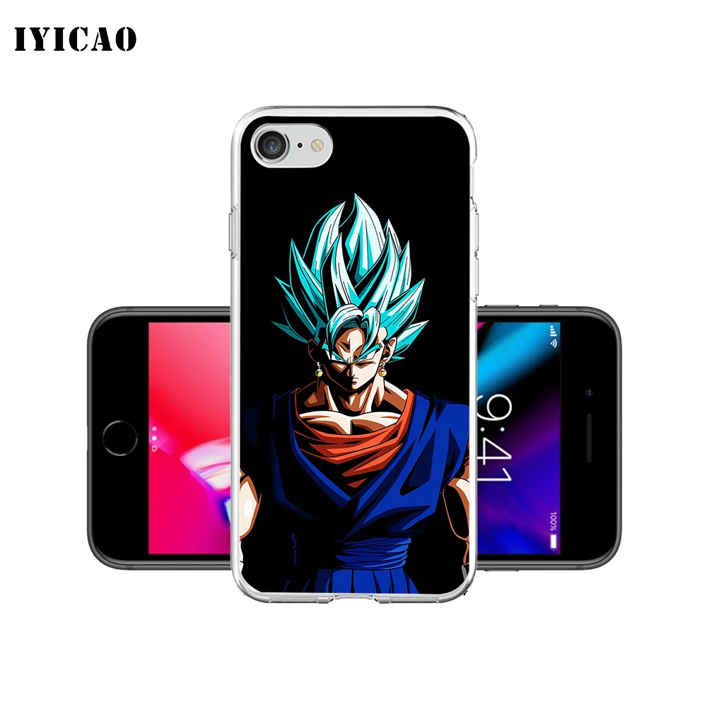 IYICAO Gogeta Dragon Ball Мягкий силиконовый чехол для телефона iPhone X XR XS MAX 6 6s 7 8 Plus 5 5S SE TPU |