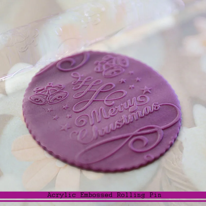 

2019 New Pattern Christmas Decorations 3D Christmas Rolling Pin