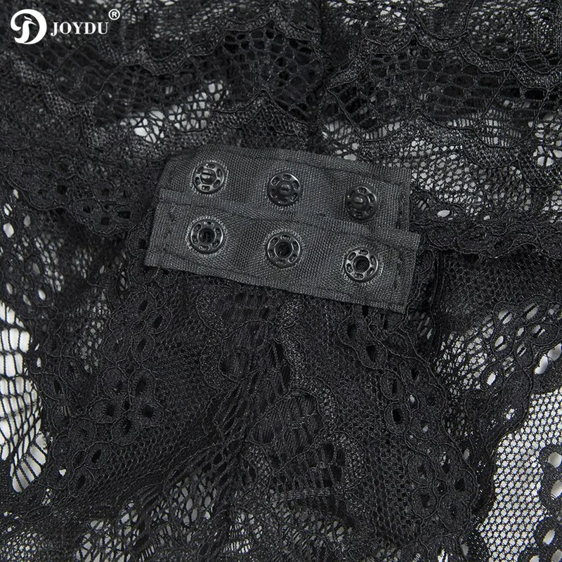 Пляжные боди JOYDU в стиле бохо Прозрачное Кружевное с цветочным рисунком женский