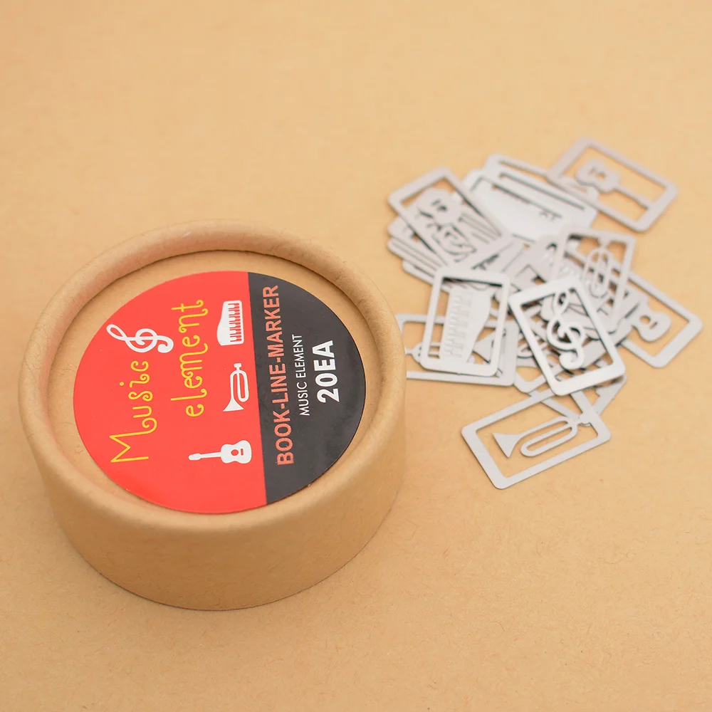 

20 pcs/lot (one box) Mini Metal Bookmark Clips Cute Cartoon Animal Plated Sliver Bookmarks Stationery Gift (random Style)