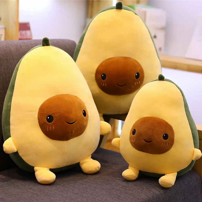 Плюшевая еда авокадо, фруктовая игрушка-подушка Fruta Peluche Aguacate, детская стена в комнате, украшение для детского подарка