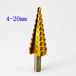 1 шт. Метрическая спиральная канавка в форме пагоды, резак для отверстий 4-20 мм, высокоскоростное стальное сверло, указанное стандартное быстрорежущее сталь