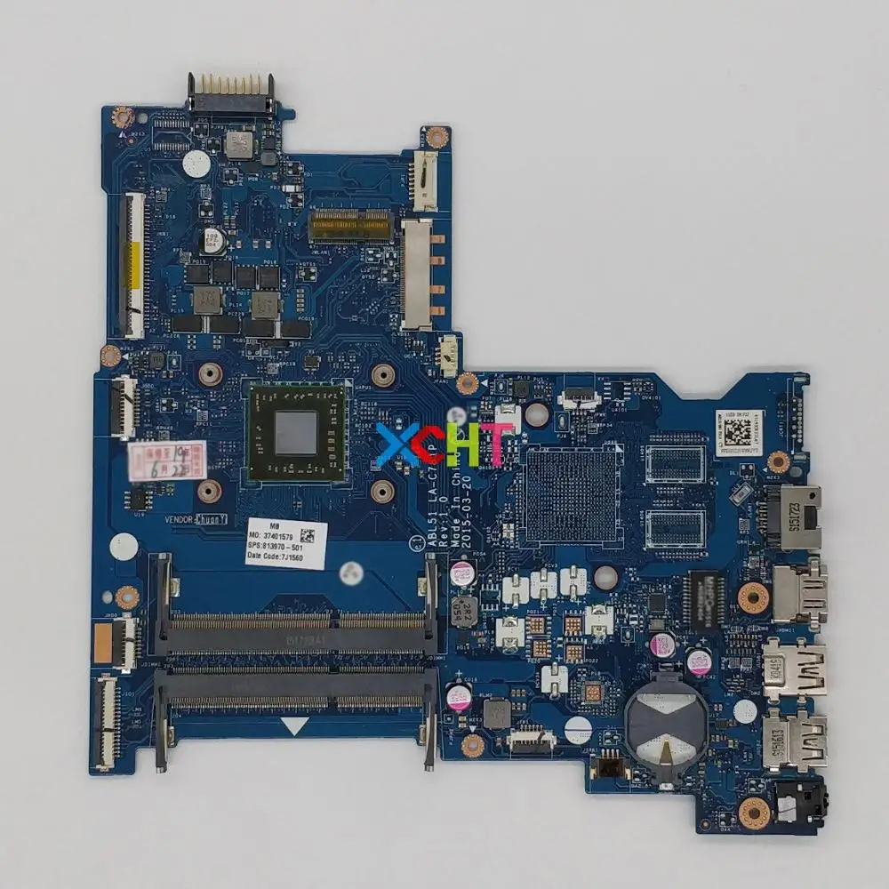 813970 501 001 UMA w A8 7410 CPU ABL51 LA C781P для HP 15 AF Series 15Z AF000 материнская плата ноутбука ПК
