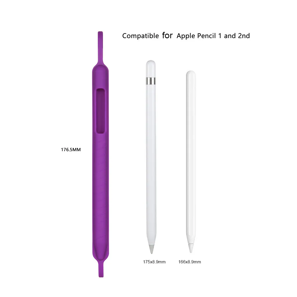 BINMER 1 шт Мягкий силиконовый чехол для Apple Pencil Touch Pen Стилус нескользящий защитный |