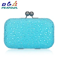 newest hasp crystal clutch evening clutch bags with chains for womens party wedding bridal bags toiletry handbags clutch pocket
