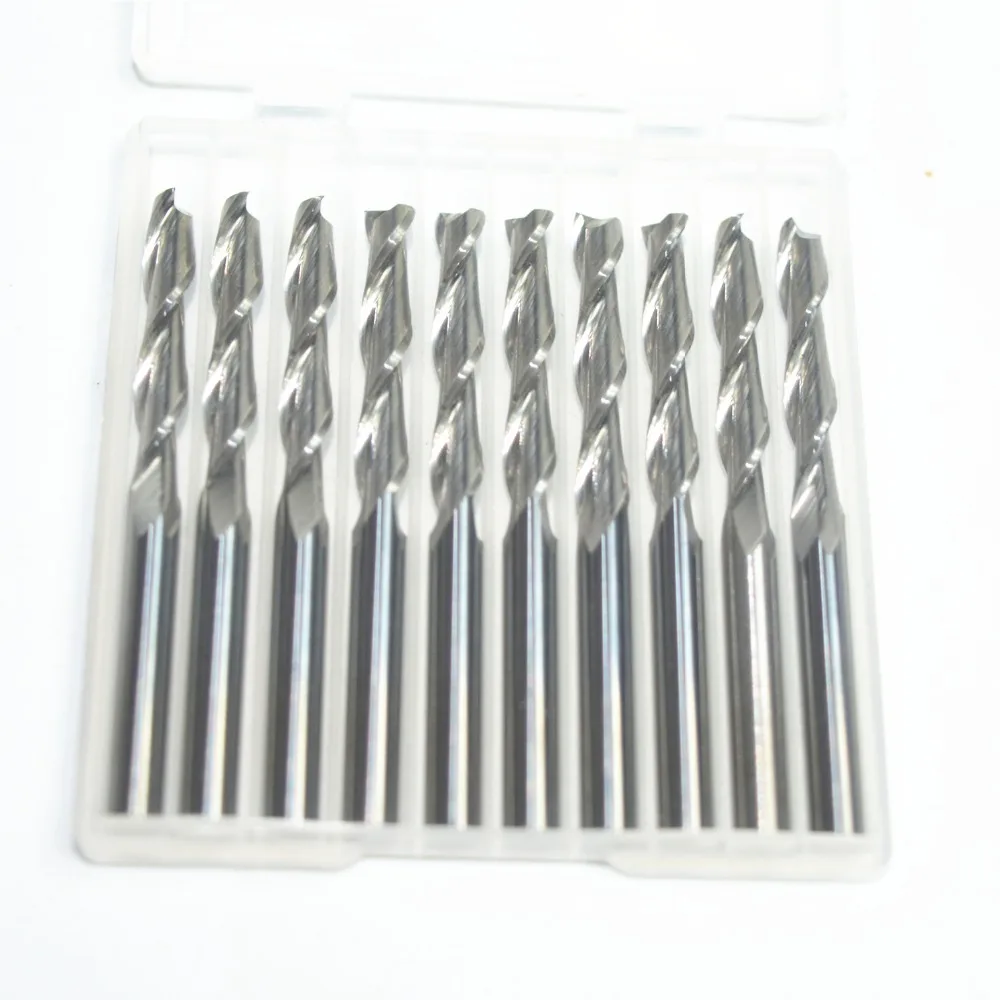 4 мм * 25 10 шт. станок с ЧПУ вольфрамовый твердосплавный Фрезерный резак спиральная