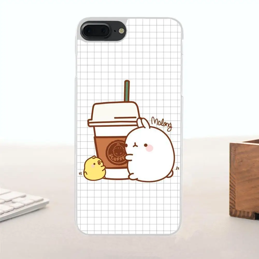Bixedx для Apple iPhone 4 4S 5 5C SE 6 6S 7 8 Plus X мягкий чехол сотового телефона Sweet Molang Kawaii|Бамперы|