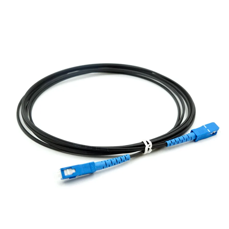 

10PCS SC G657A Simplex Optical fiber patch cord 3M Singlemode G657A Fiber Optic Patch Cord SC Fiber Jumper Black Free Shipping