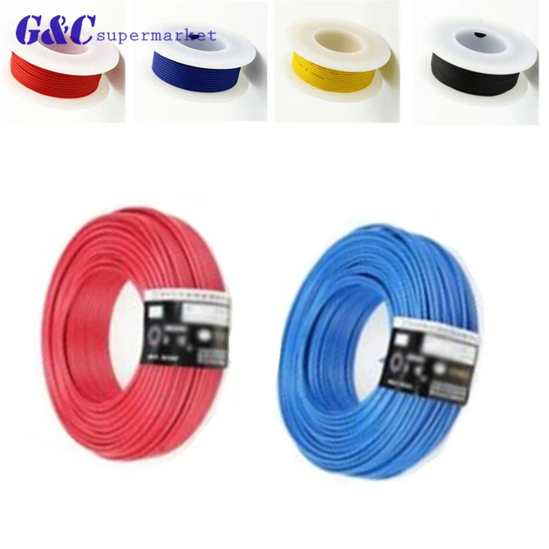 10 м Φ 24AWG крюк провод 80C / 300V шнур DIY электрический кабель