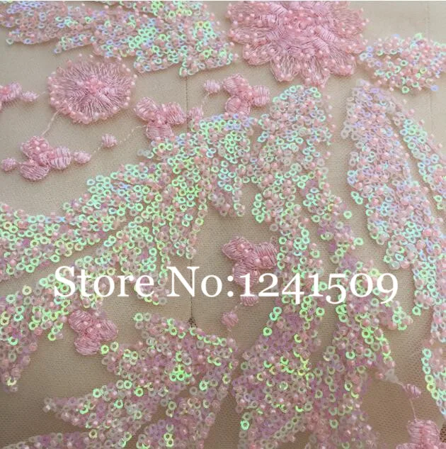 Dancing Dress 6 kinds of color bead embroidery modeling flower lace DIY stage clothing auxiliary Size About 50cm*34cm | Дом и сад