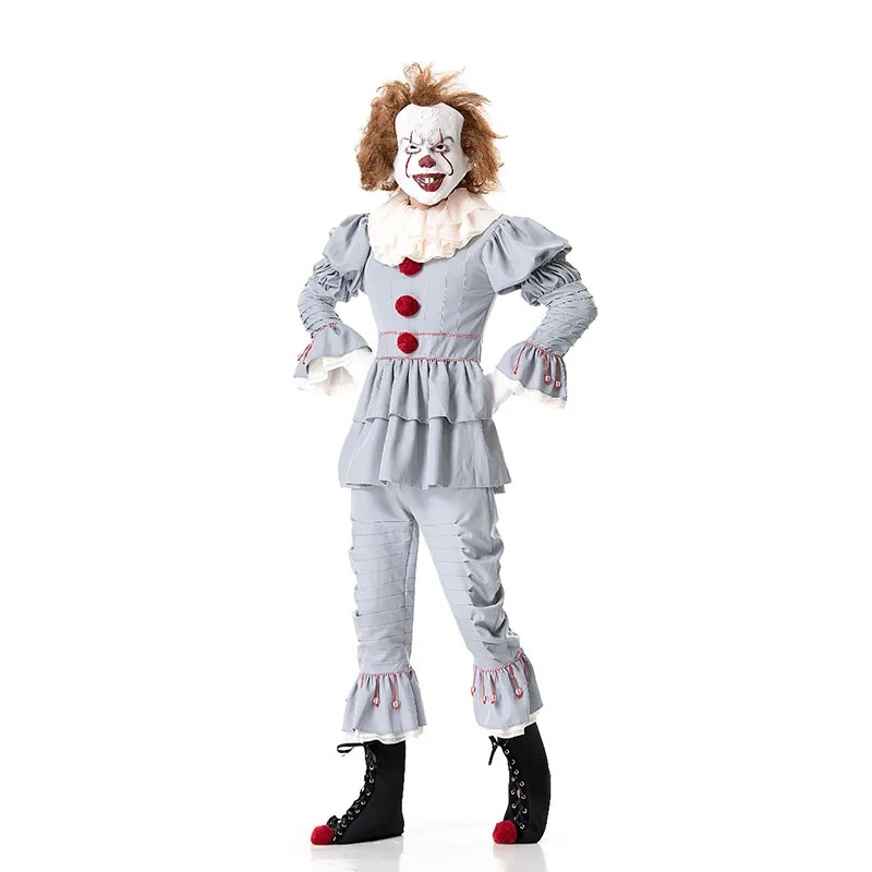 Zombie Stephen King It костюм Pennywise Косплей взрослых мужчин клоун на Хэллоуин костюмы