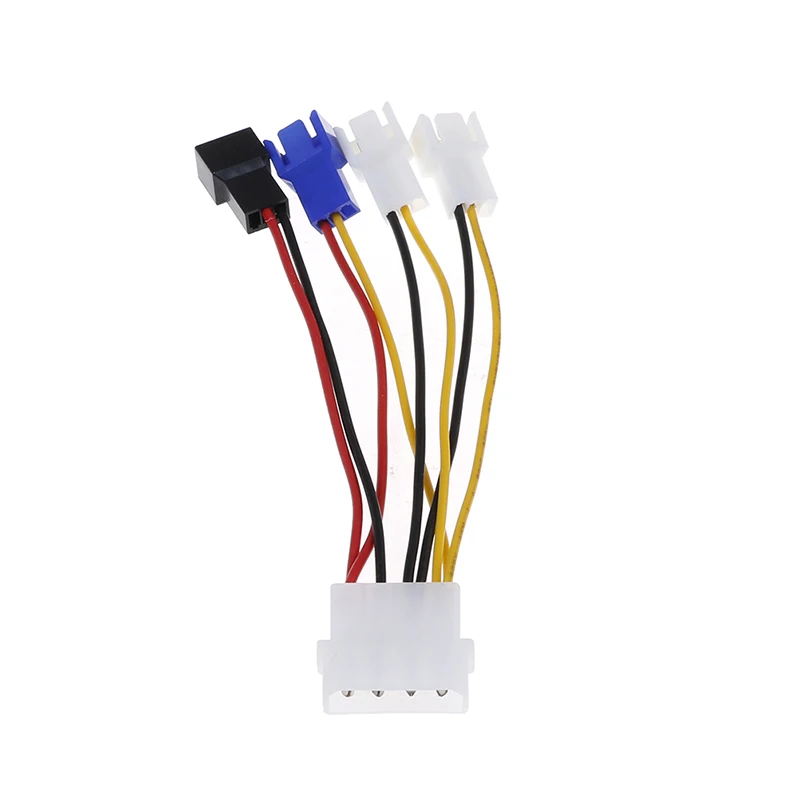 1pcs 4-Pin Molex to 3-Pin fan Power Cable Adapter Connector 12v*2 / 5v*2 Computer Cooling Fan Cables for CPU PC Case | Компьютеры и