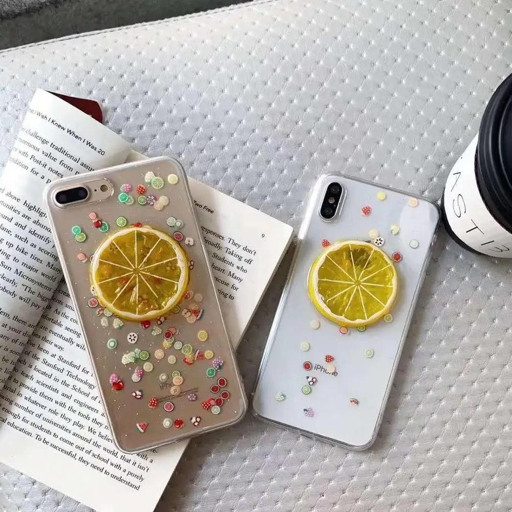 3D рельефный чехол для телефона с изображением лимона coupe iphone X Xs max XR прозрачный