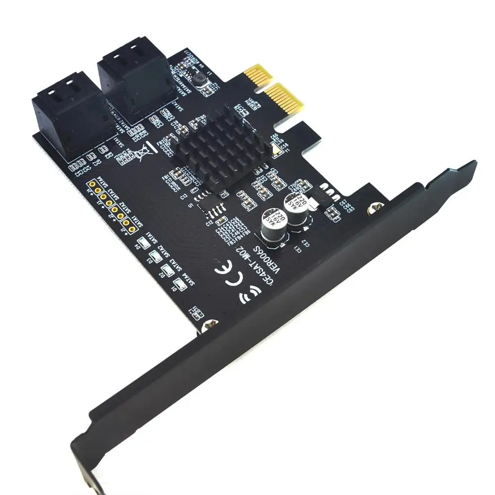 Карта контроллера XT XINTE PCI Express SATA III 4 порта поддержка x1 x2 x4 x8 x16 материнская плата