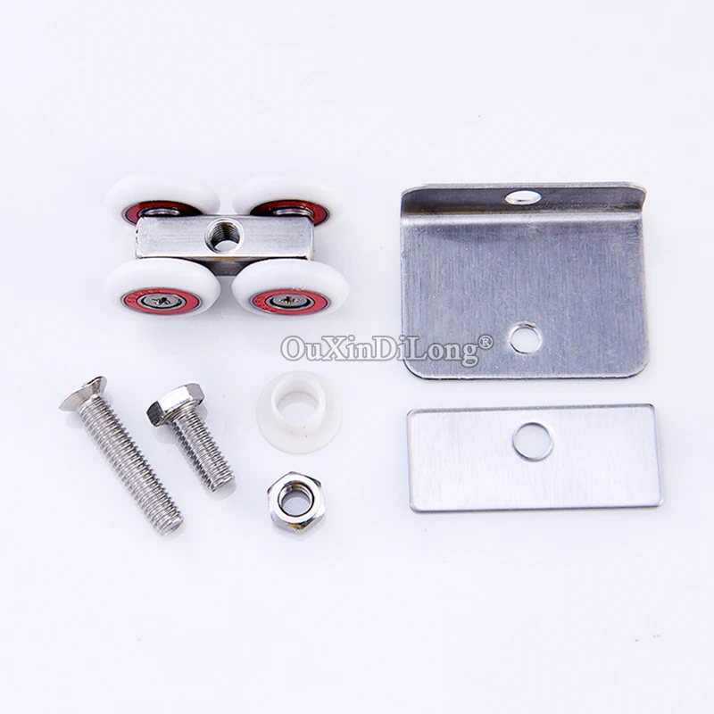 Абсолютно новые 4 шт душевые раздвижные двери ролики для ванной кабины бегуны