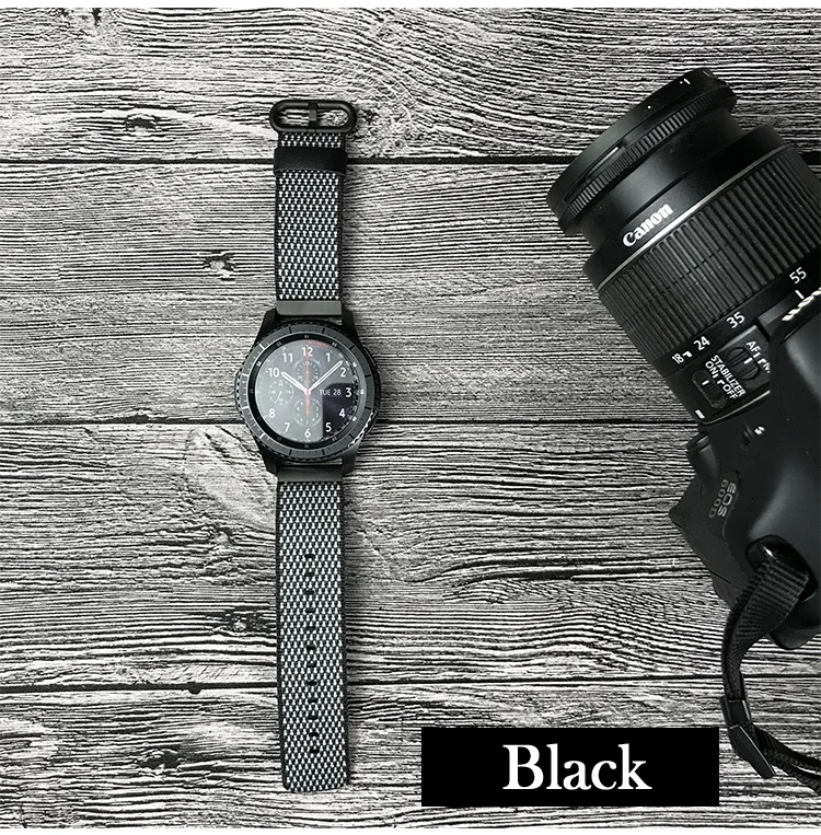 20 мм или 22 мм нейлоновый ремешок для часов samsung gear S3 S2 Classic Frontier gear sport huawei watch 2 huami watch Ремешки для наручных часов