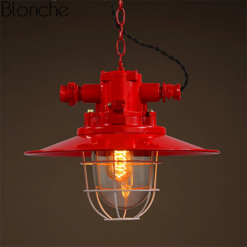 Vintage Pendant Lights Colorful Metal Hanglamp Loft Industrial Decor Hanging Lamp for Restaurant Bar Kitchen Home Light Fixtures | Освещение