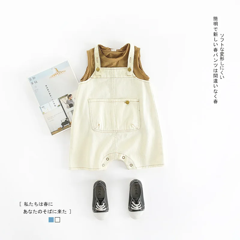 Лидер продаж INS Стиль Винтаж для маленьких мальчиков детей однотонная спереди