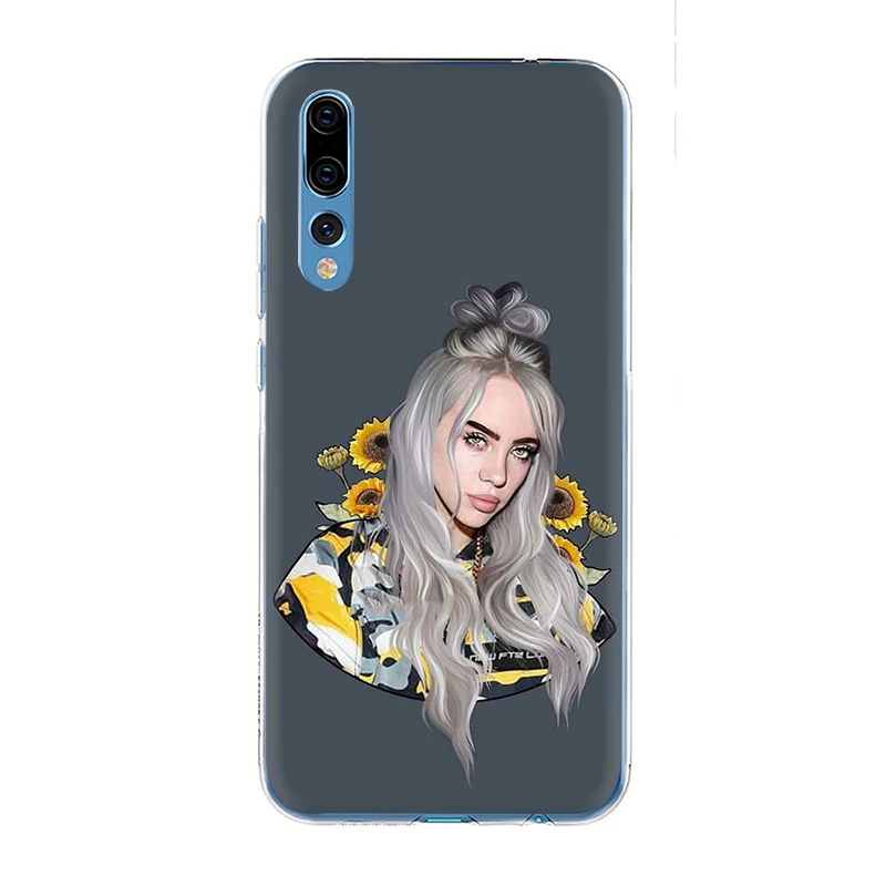 H11 Billie Eilish Горячая музыка певица Жесткий телефон чехол для Huawei P8 P9 P10 P20 P30 Pro Lite Mini P Smart Z Plus - Цвет: H11