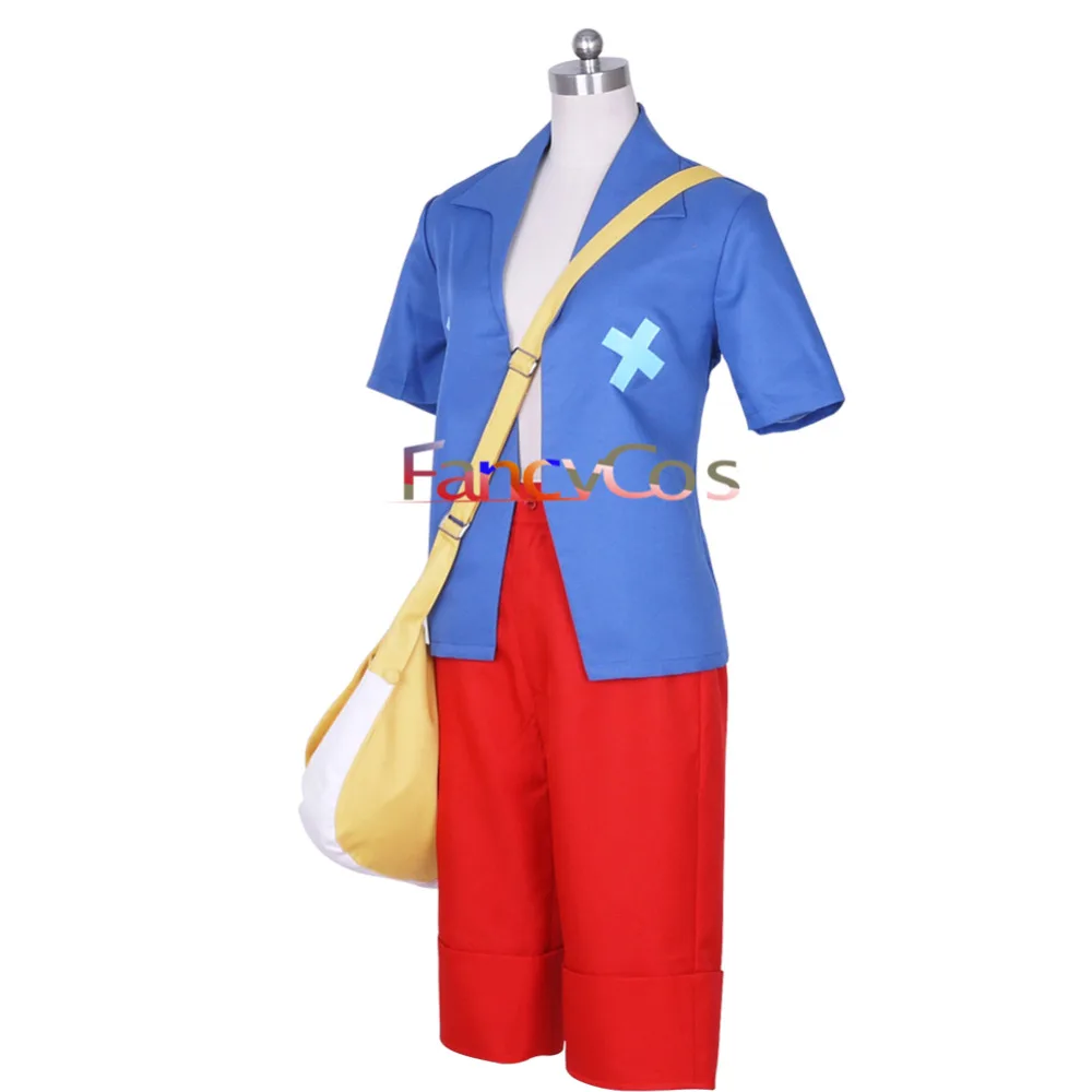 Хэллоуин цельный фильм: Мощный мир Косплей Обезьяна D. Luffy косплей костюм игра