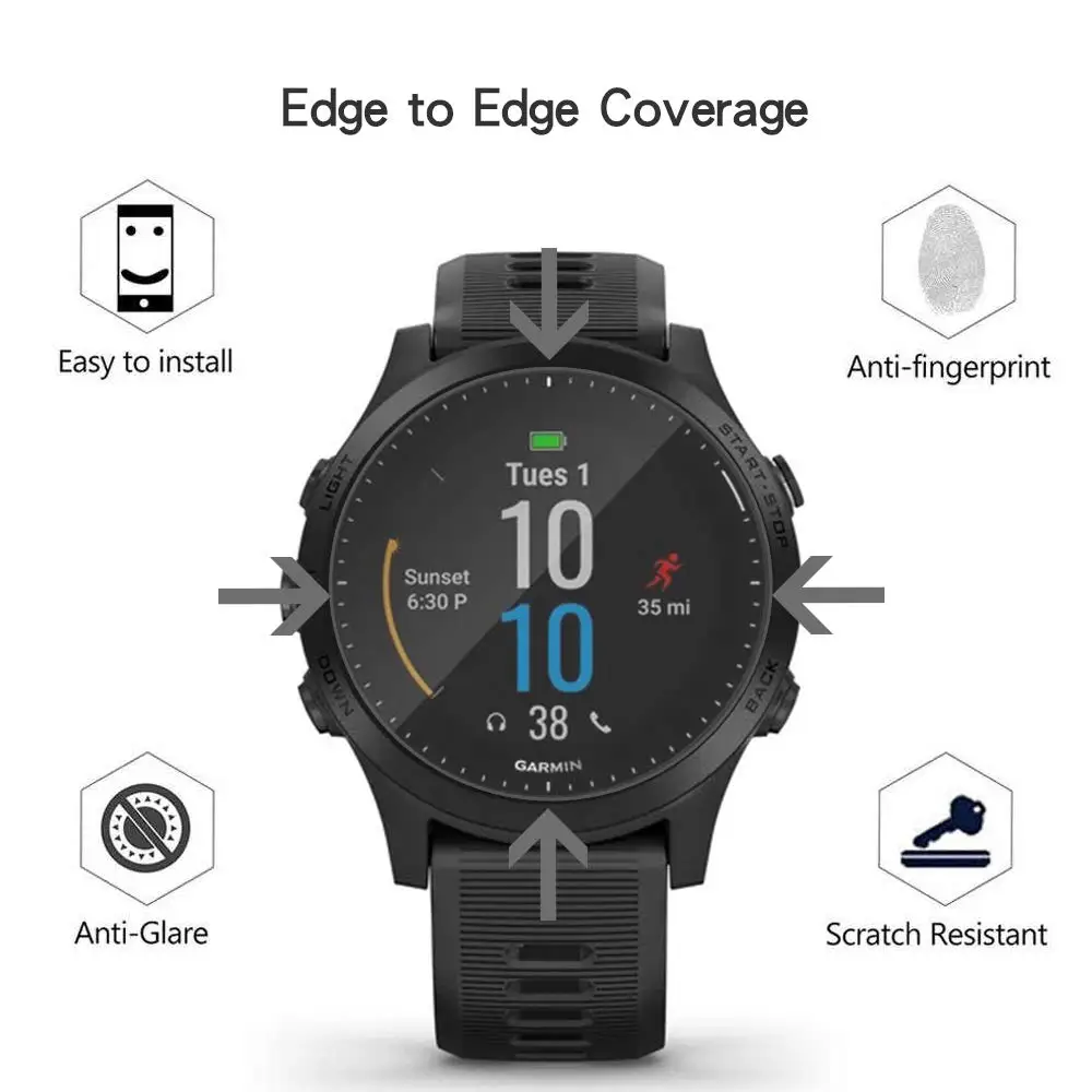 Защитная пленка для экрана Garmin Forerunner 945 935, пленка из закаленного стекла против царапин для Garmin 245, Защитная пленка для экрана, аксессуары для часов