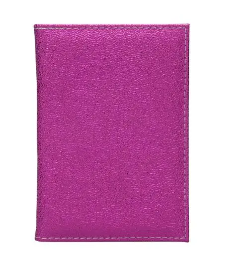 rose red Розовый, красный блестящий чехол из искусственной кожи для паспорта, деловой чехол, модный дизайнерский держатель для кредитных карт, держатель для паспорта - Цвет: rose red
