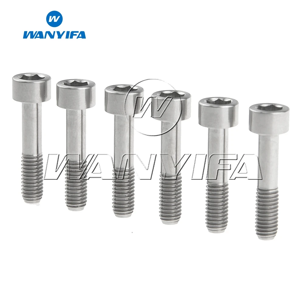 

Wanyifa Titanium Ti M5x23mm Bicycle Bolts Bike Socket Head Screws DIN912 Gr5 Bolts 6pcs/lot