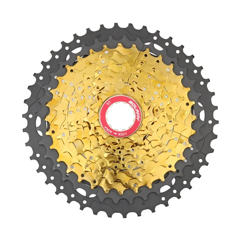 Красный MTB велосипед Freewheel/кассетные звездочки 10 S 30 Скорость 11-42 T Freewheel широкого соотношения аксессуары для горных велосипедов для sunracing - Цвет: Красный