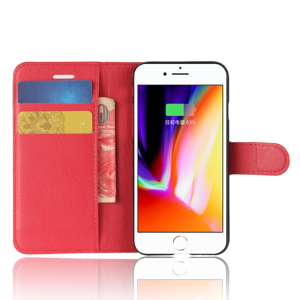 Чехол для Apple iPhone 8 чехлы бумажник с отделением карт кожаный чехол книжка узором
