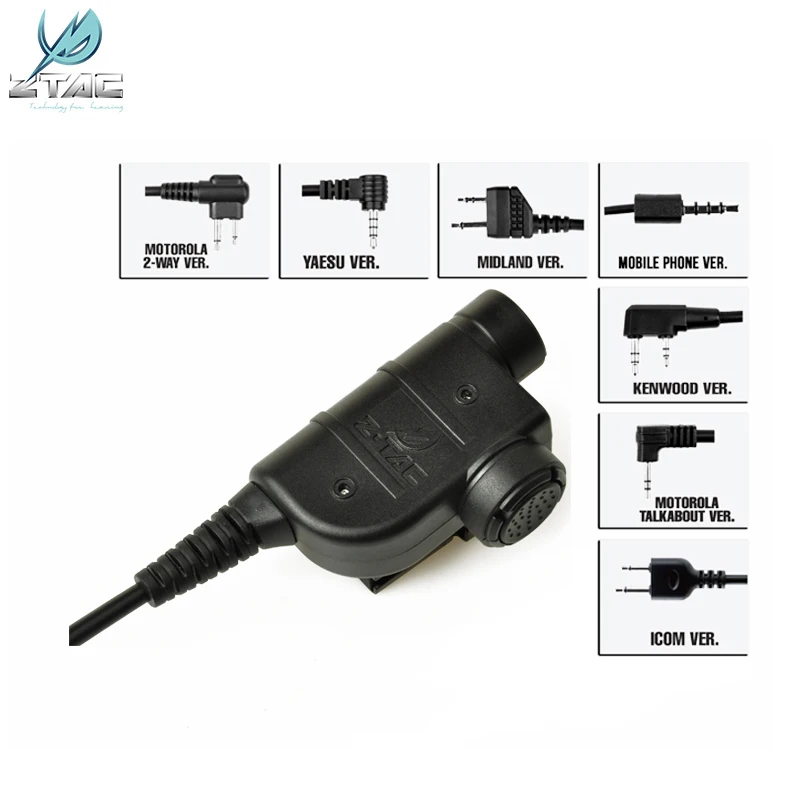 

Z-TAC zSilynx Releases Chest PTT Airsoft PTT Tactical Headset Accessories Z125