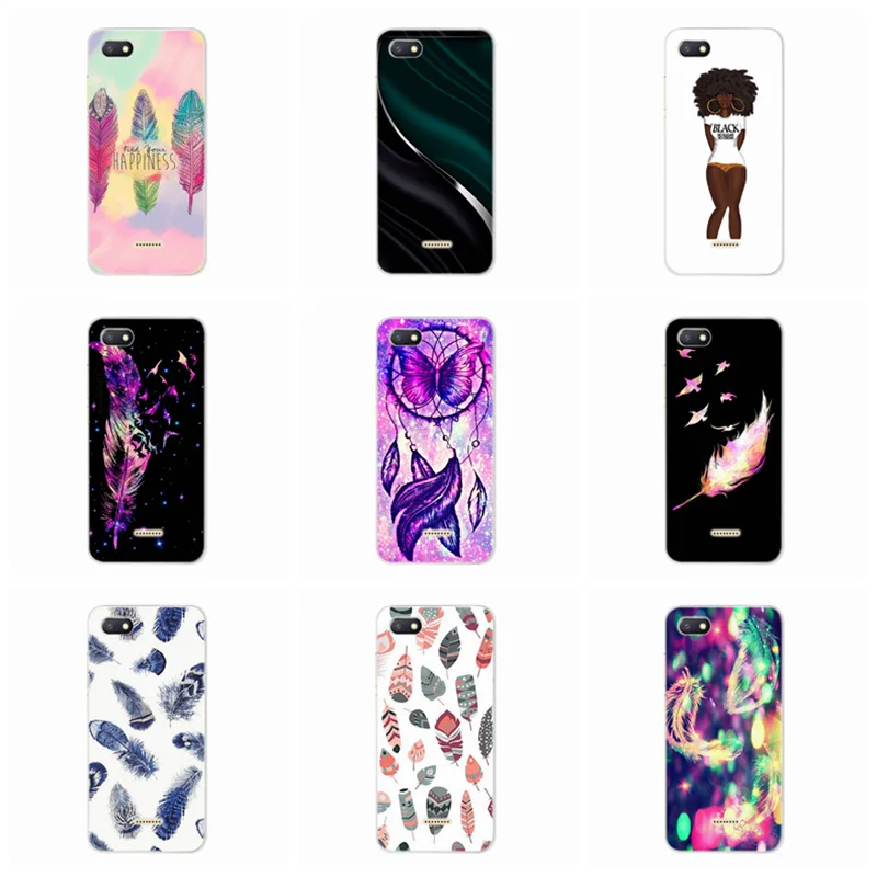 Case for Xiaomi Redmi 6A 4X Note 3 Mi A1 4 Pro 4A 5 6 pro 5A Feather Cover Silicone Phone Tpu Funda Coque E191 |