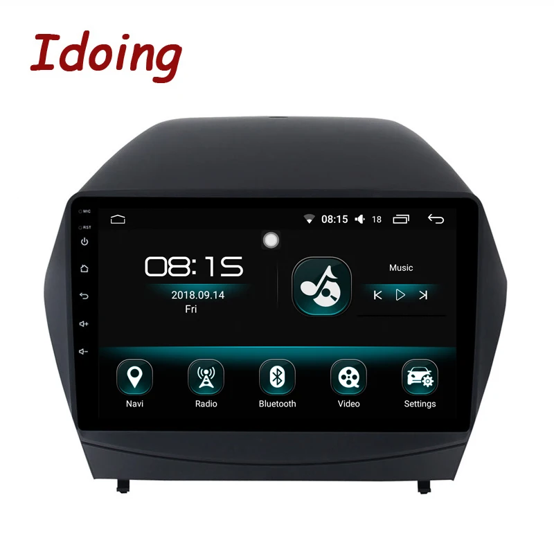 Idoing 9 &quot4G + 64G 2.5D ips Восьмиядерный автомобильный Android8.0 радио плеер подходит hyundai IX35