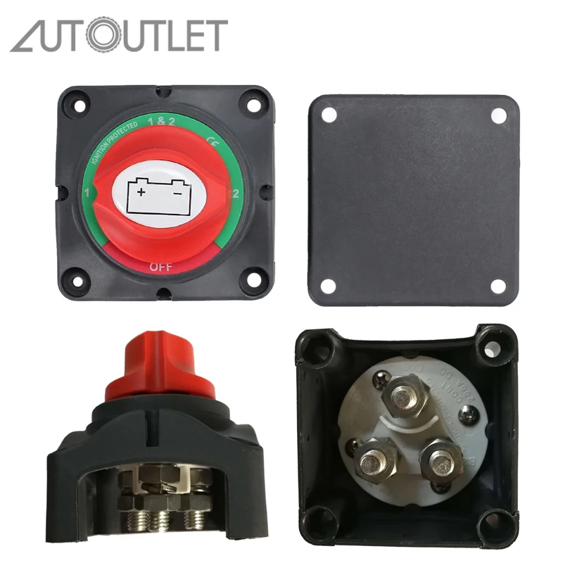 Двойной изолятор для батарей AUTOUTLET 4 позиционный 300 А 12 В|Морское оборудование| |