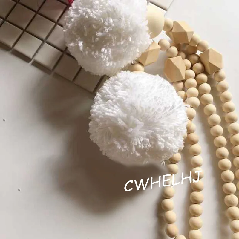 2016 скандинавский милый подарок для детской комнаты деревянный шарик волос