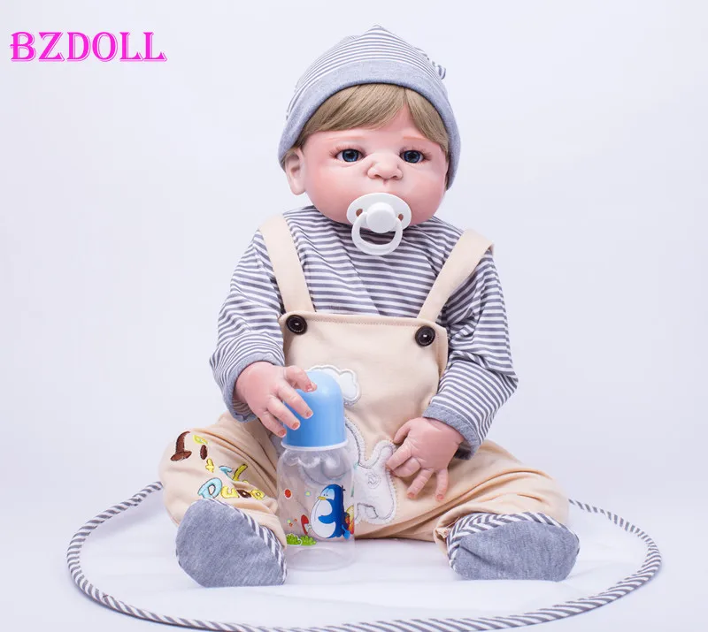 Кукла реборн виниловая для мальчиков Реалистичная милая кукла новорожденных