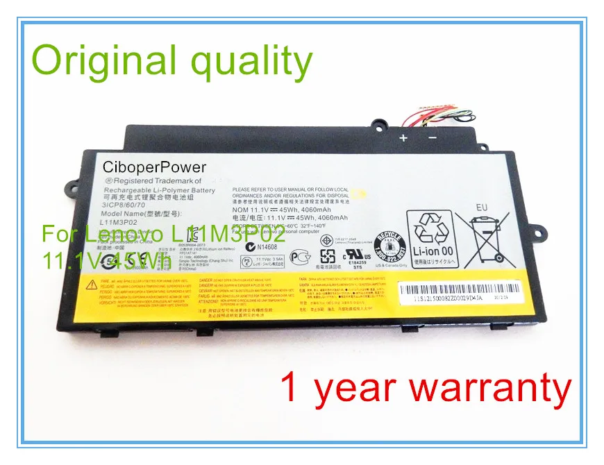 Оригинальные батареи для ноутбуков U31 U510 31CP8/60/70 L11L6P01 L11M3P02|original laptop battery|laptop