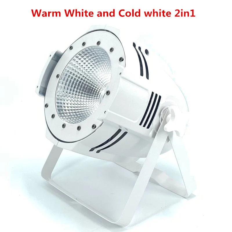 Warm Cold white 2in1 Алюминиевый сплав светодиодный par 200 Вт COB RGBW 4в1/RGB 3в1/теплый белый холодный белый светодиодный Par Can Par64 Светодиодный точечный светильник световая установка диджея DMX контроллер - Цвет: Warm Cold white 2in1