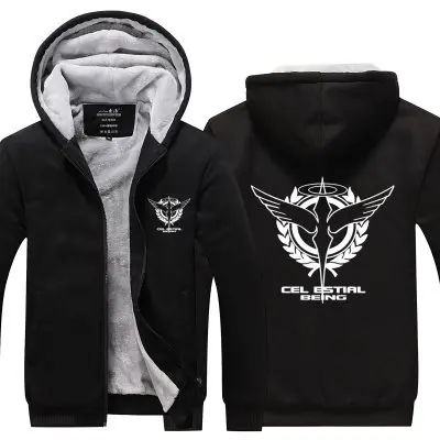 Новые зимние куртки световой пальто с узорами Gundam Толстовка игры с капюшоном толстые молнии Для мужчин кардиган кофты CM399 - Цвет: 11
