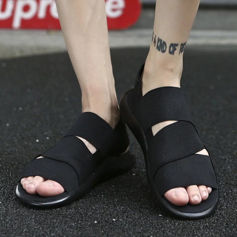 Сандалии ZOQI мужские из натуральной кожи дышащие пляжные босоножки повседневная