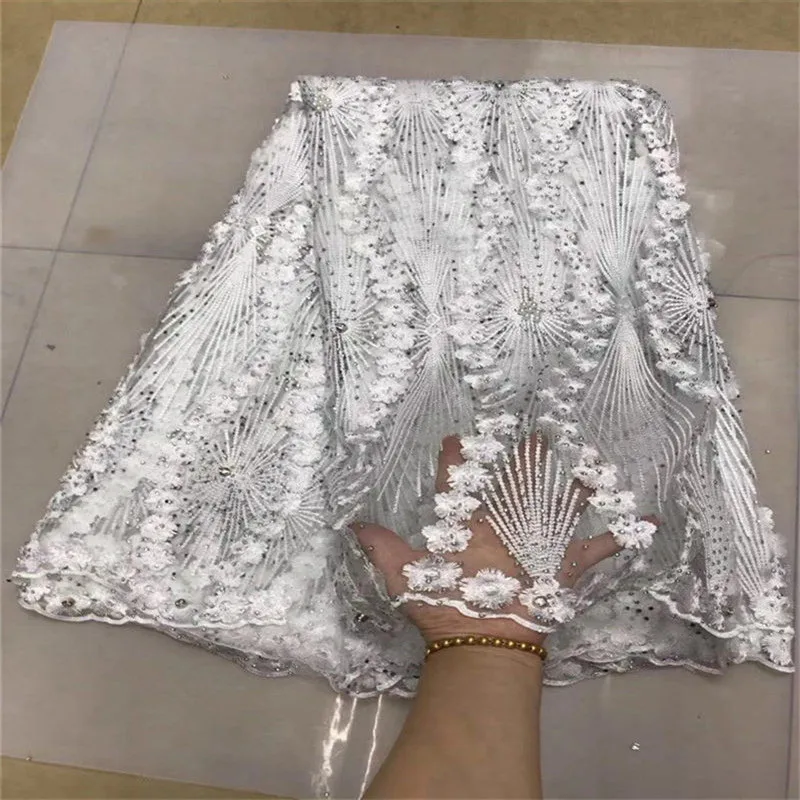 French Net Lace Fabric 2019 Latest African With Embroidery Mesh Tulle High quality Nigerian | Дом и сад