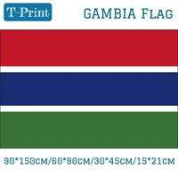 gambia national flag 90150cm6090cm4060cm flying hanging flag 1521cm hand flag 3x5ft banners
