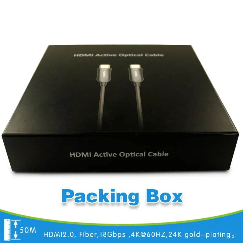 Специальные цены 50 м волоконно оптический кабель HDMI 4K 1080P 2160 для HDTV 2 0 Plug and Play
