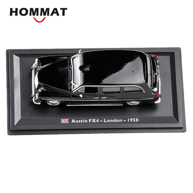 HOMMAT Симуляция 1:43 Винтажный Лондонский такси-кэб Austin FX4 1958 года из сплава литьевого модельного автомобиля коллекции игрушек Рождественский подарок